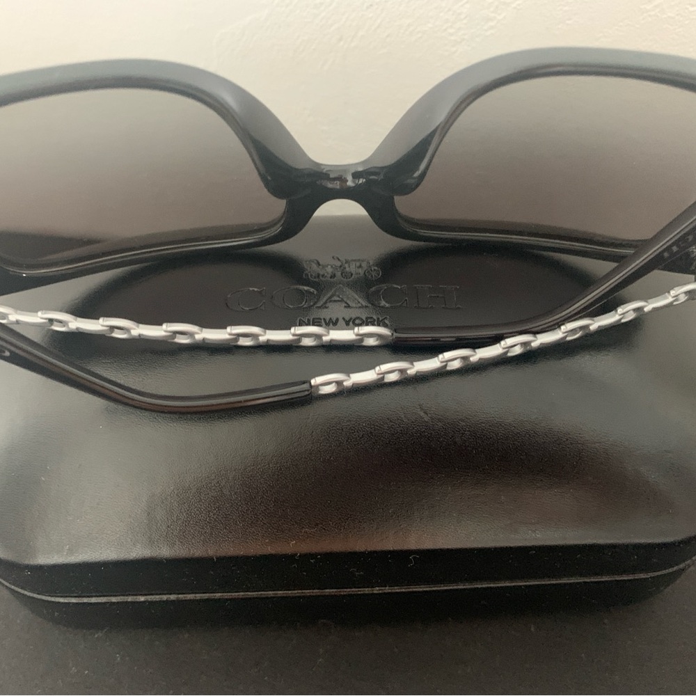 Coach Silver and Black Glasses with Modern Design - Picture 6 of 6